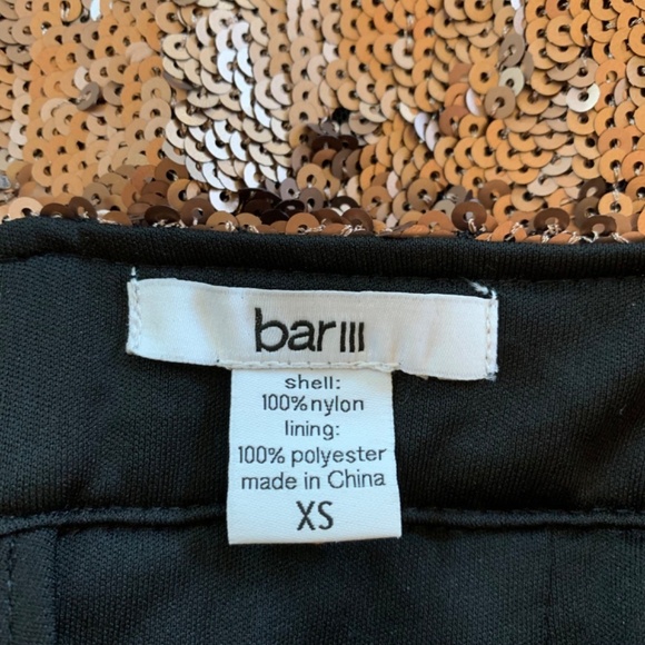 NWT Sparkle and Shine Bar III Sequin Bronze Pencil Skirt - XS New Holiday - Picture 5 of 7